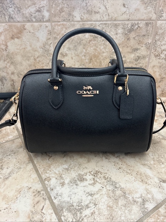 Coach Handbags - AUTHENTIC COACH ROWAN LEATHER SATCHEL ELBOW BAG PURSE CH282 BLACK